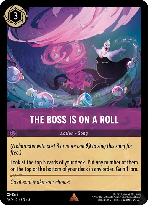 The Boss is on a Roll (63/204) [Into the Inklands] | Boutique FDB TCG