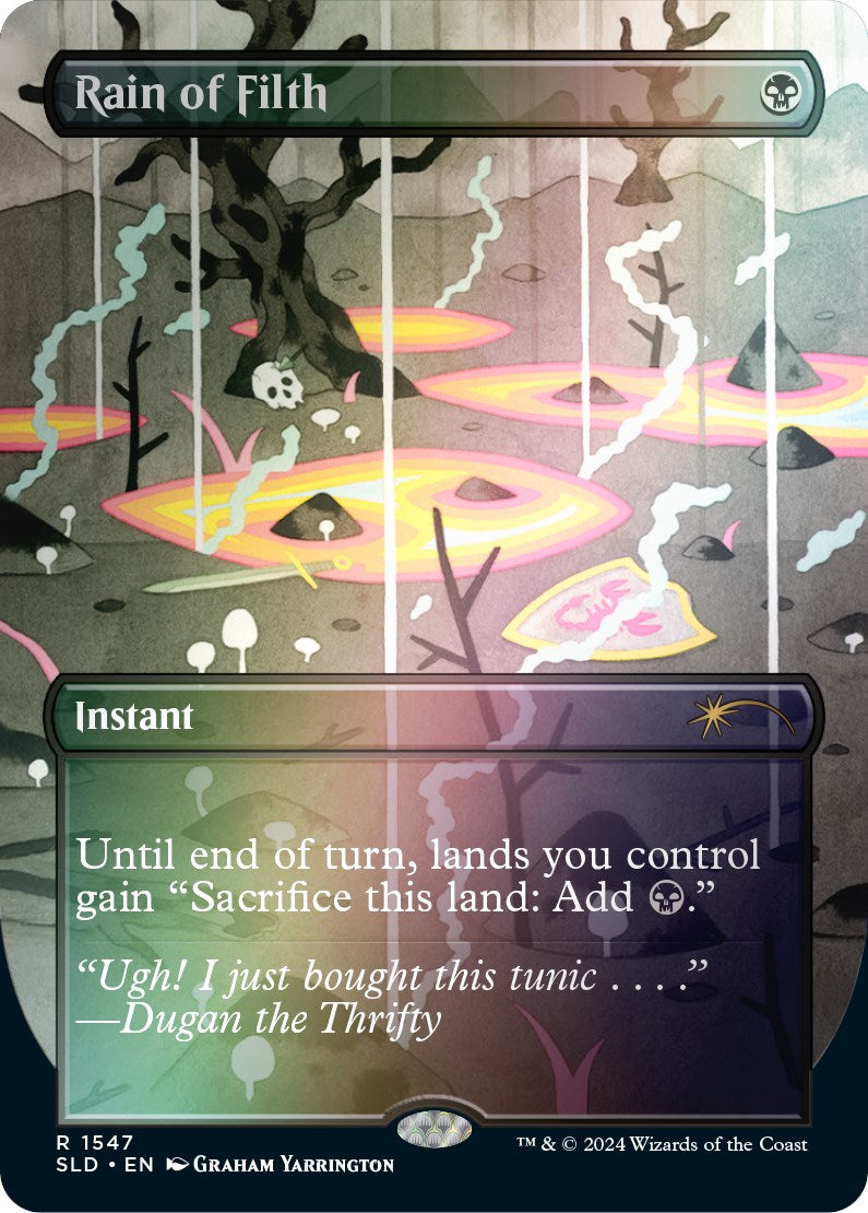 Rain of Filth (Rainbow Foil) [Secret Lair Drop Series] | Boutique FDB TCG