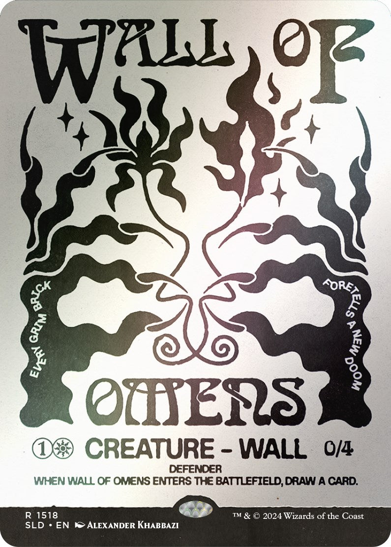 Wall of Omens (Rainbow Foil) [Secret Lair Drop Series] | Boutique FDB TCG