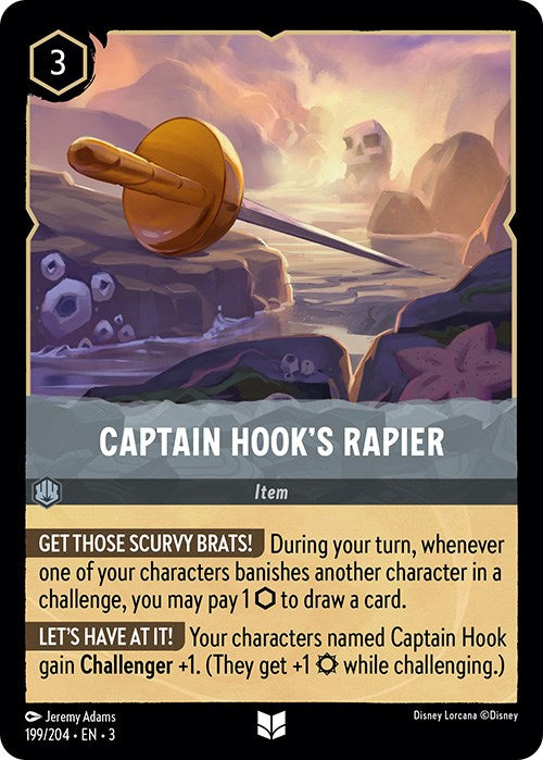 Captain Hook's Rapier (199/204) [Into the Inklands] | Boutique FDB TCG