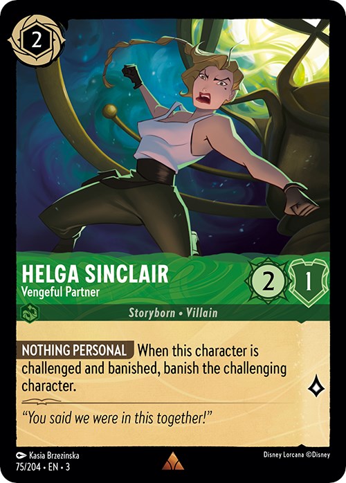 Helga Sinclair - Vengeful Partner (75/204) [Into the Inklands] | Boutique FDB TCG