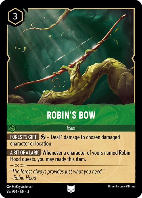 Robin's Bow (98/204) [Into the Inklands] | Boutique FDB TCG