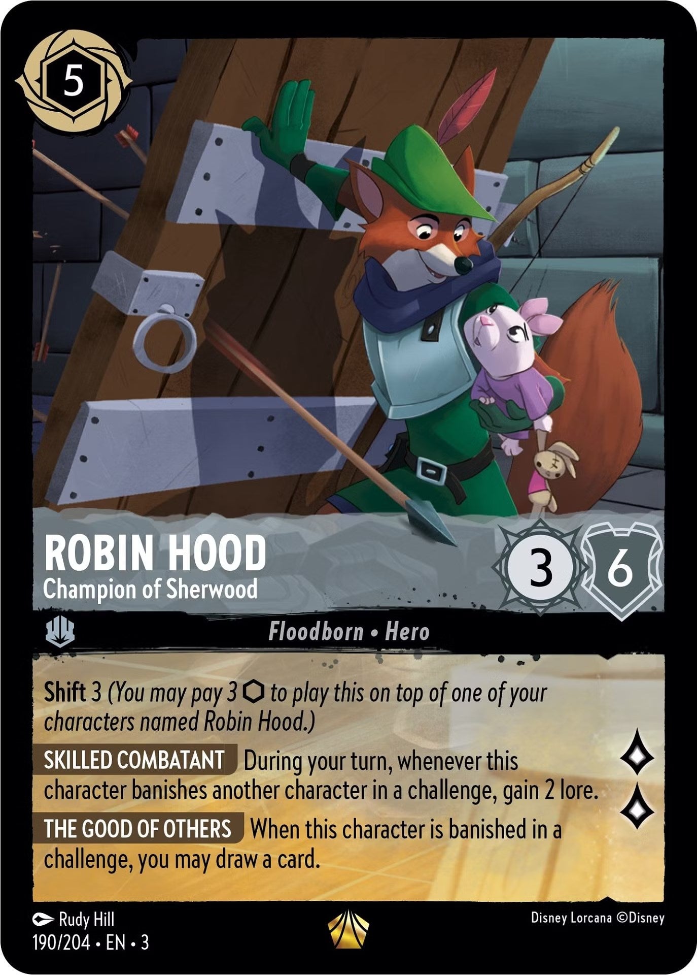 Robin Hood - Champion of Sherwood (190/204) [Into the Inklands] | Boutique FDB TCG