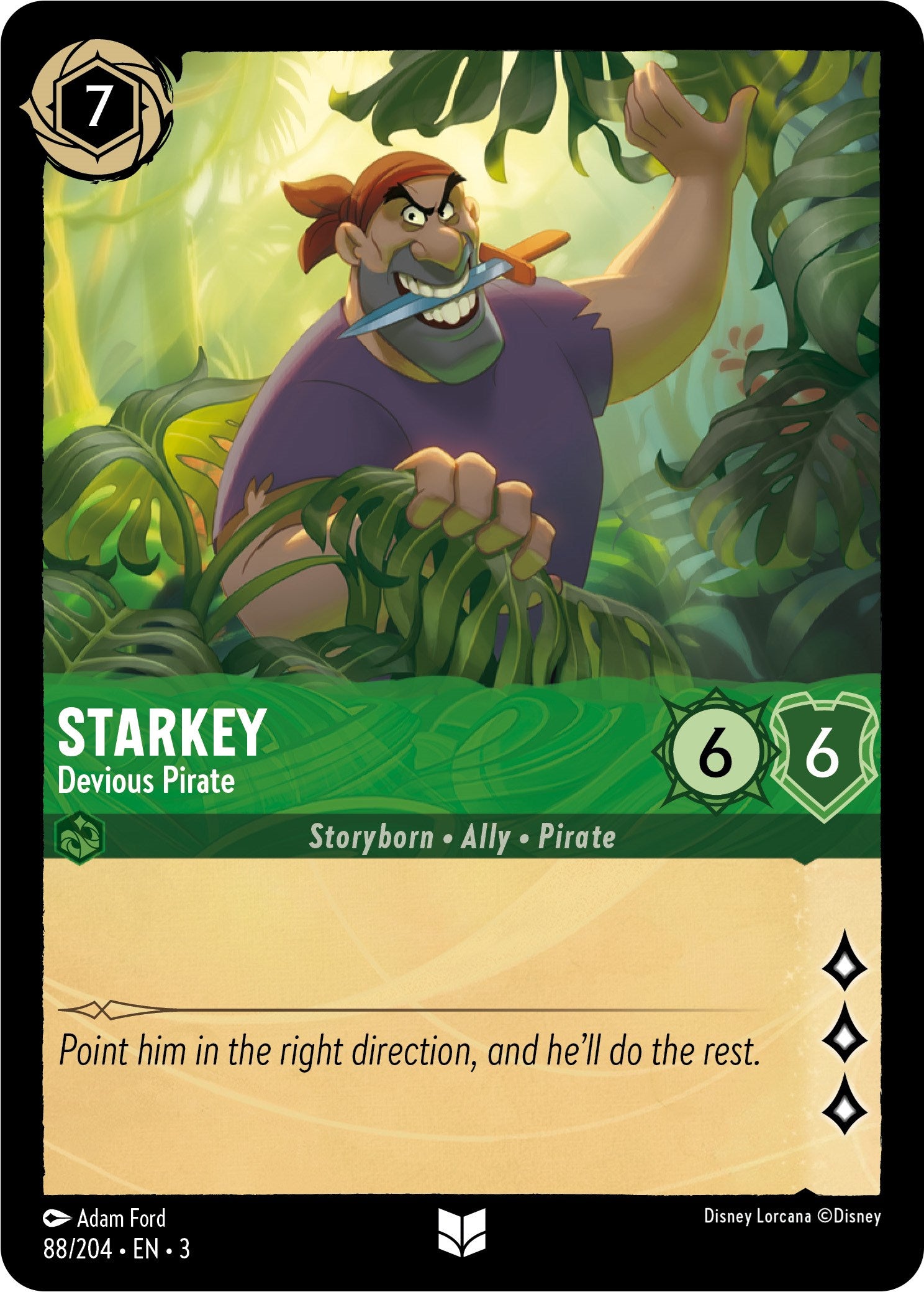 Starkey - Devious Pirate (88/204) [Into the Inklands] | Boutique FDB TCG