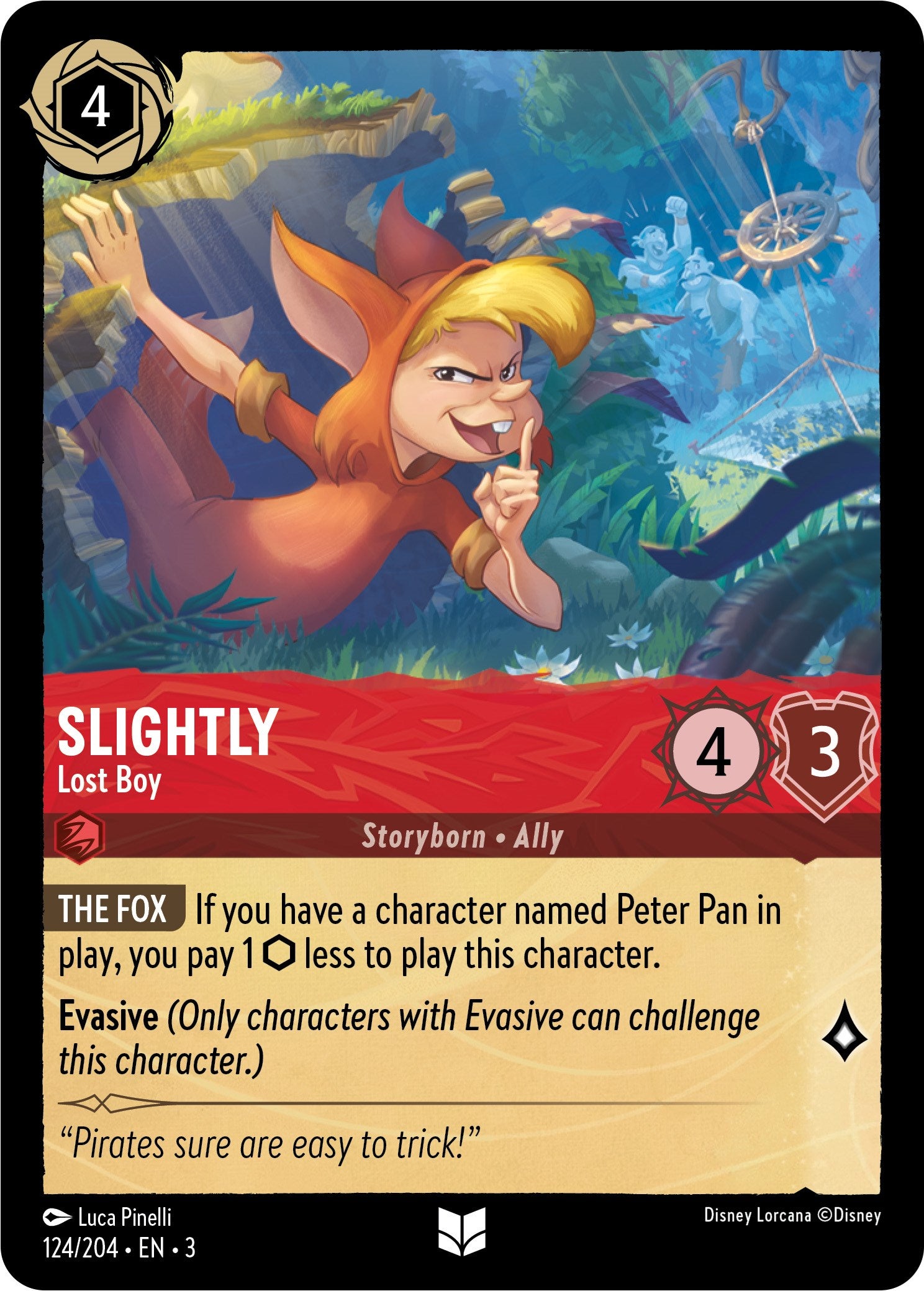 Slightly - Lost Boy (124/204) [Into the Inklands] | Boutique FDB TCG