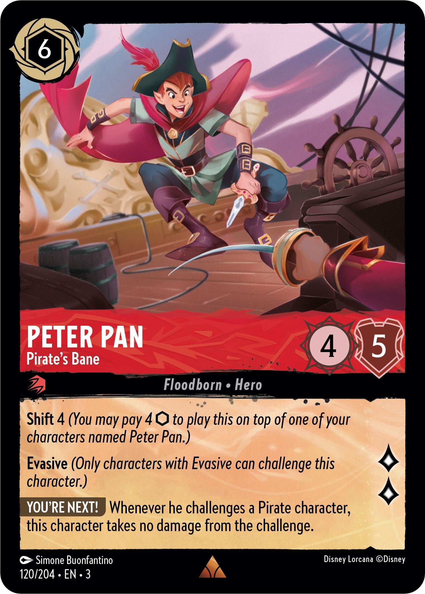 Peter Pan - Pirate's Bane (120/204) [Into the Inklands] | Boutique FDB TCG