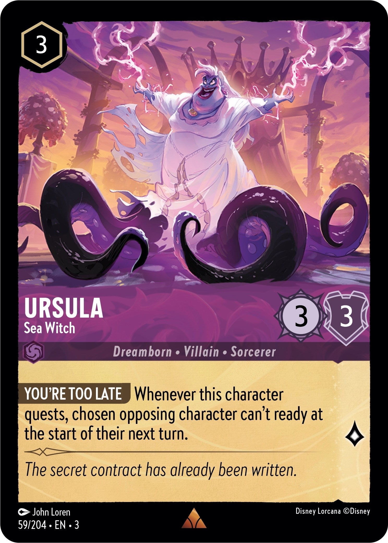 Ursula - Sea Witch (59/204) [Into the Inklands] | Boutique FDB TCG