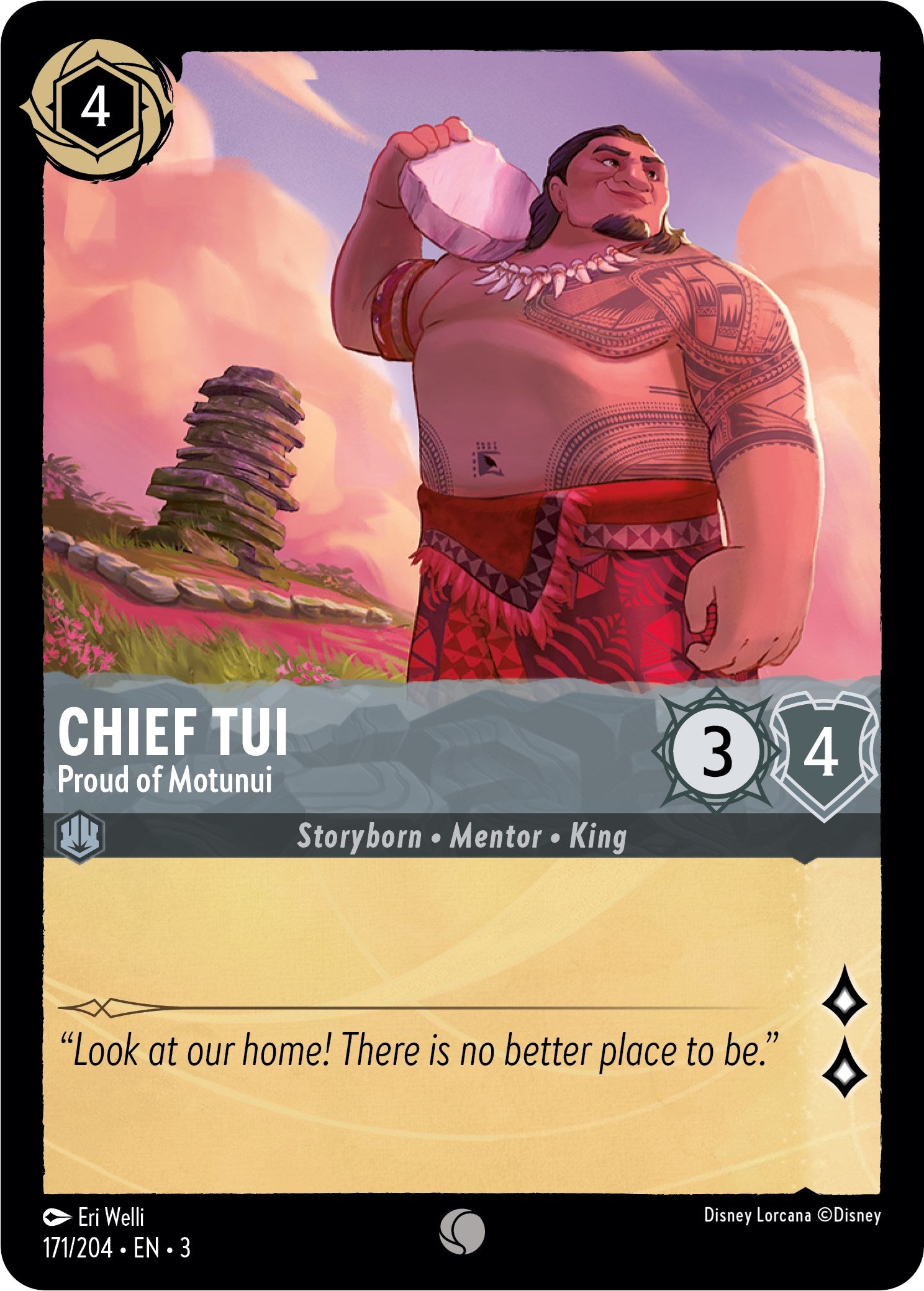 Chief Tui - Proud of Motunui (171/204) [Into the Inklands] | Boutique FDB TCG