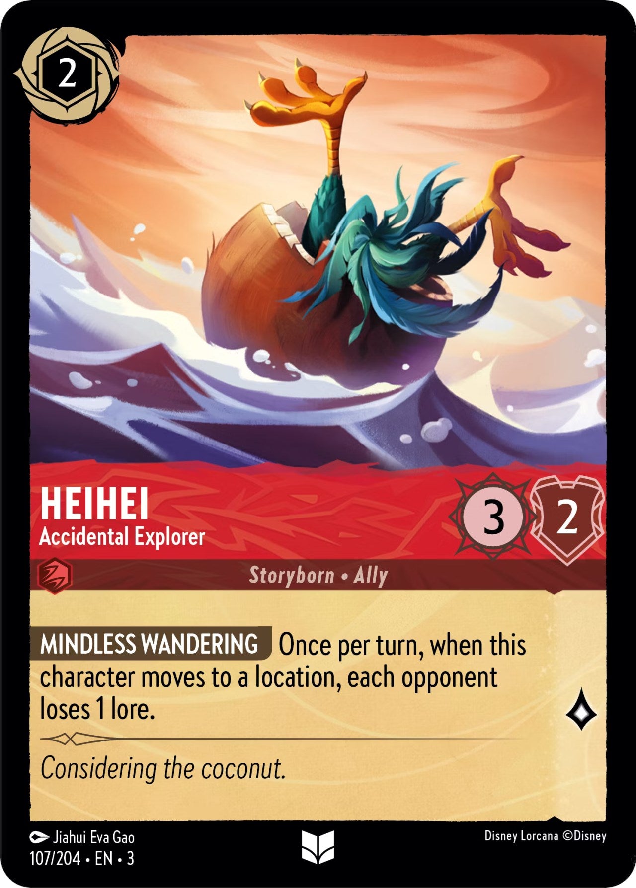 HeiHei - Accidental Explorer (107/204) [Into the Inklands] | Boutique FDB TCG