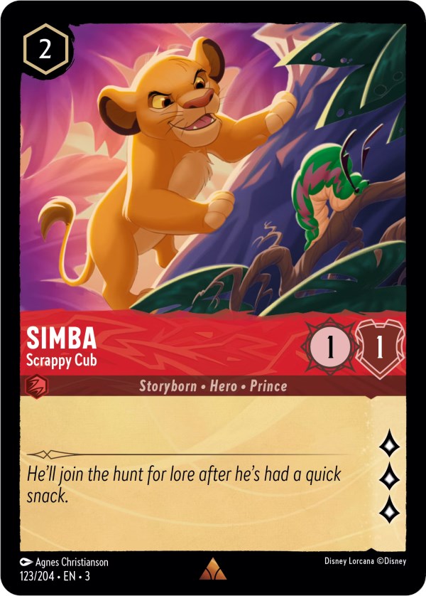 Simba - Scrappy Cub (123/204) [Into the Inklands] | Boutique FDB TCG