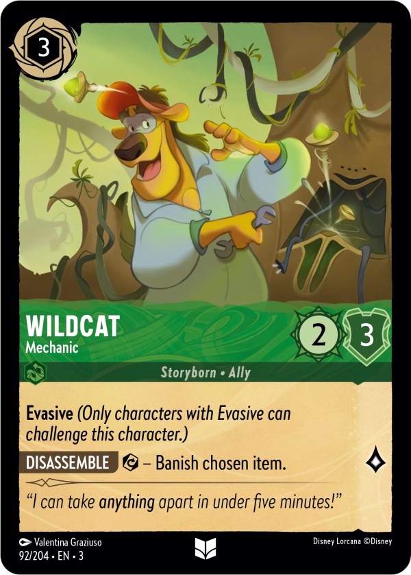 Wildcat - Mechanic (92/204) [Into the Inklands] | Boutique FDB TCG