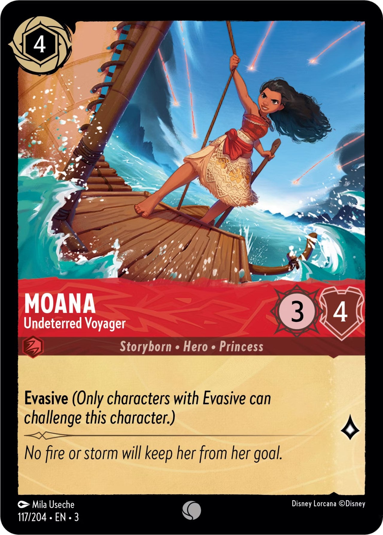 Moana - Undeterred Voyager (117/204) [Into the Inklands] | Boutique FDB TCG