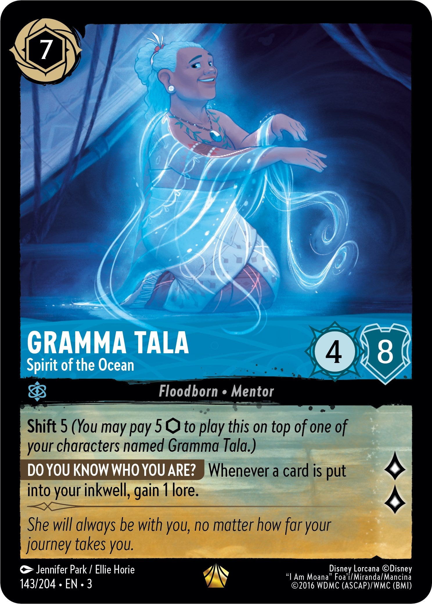 Gramma Tala - Spirit of the Ocean (143/204) [Into the Inklands] | Boutique FDB TCG