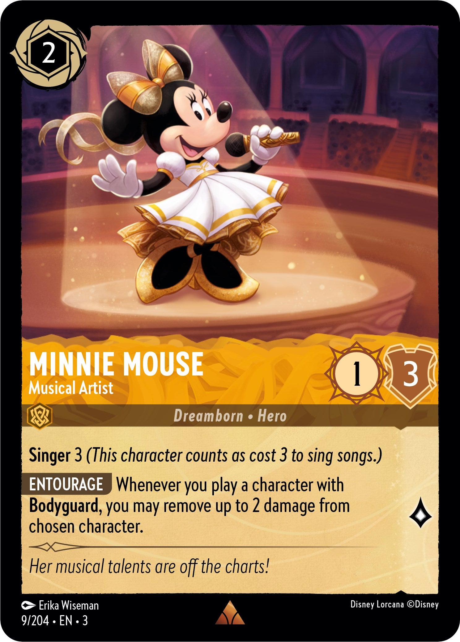 Minnie Mouse - Musical Artist (9/204) [Into the Inklands] | Boutique FDB TCG