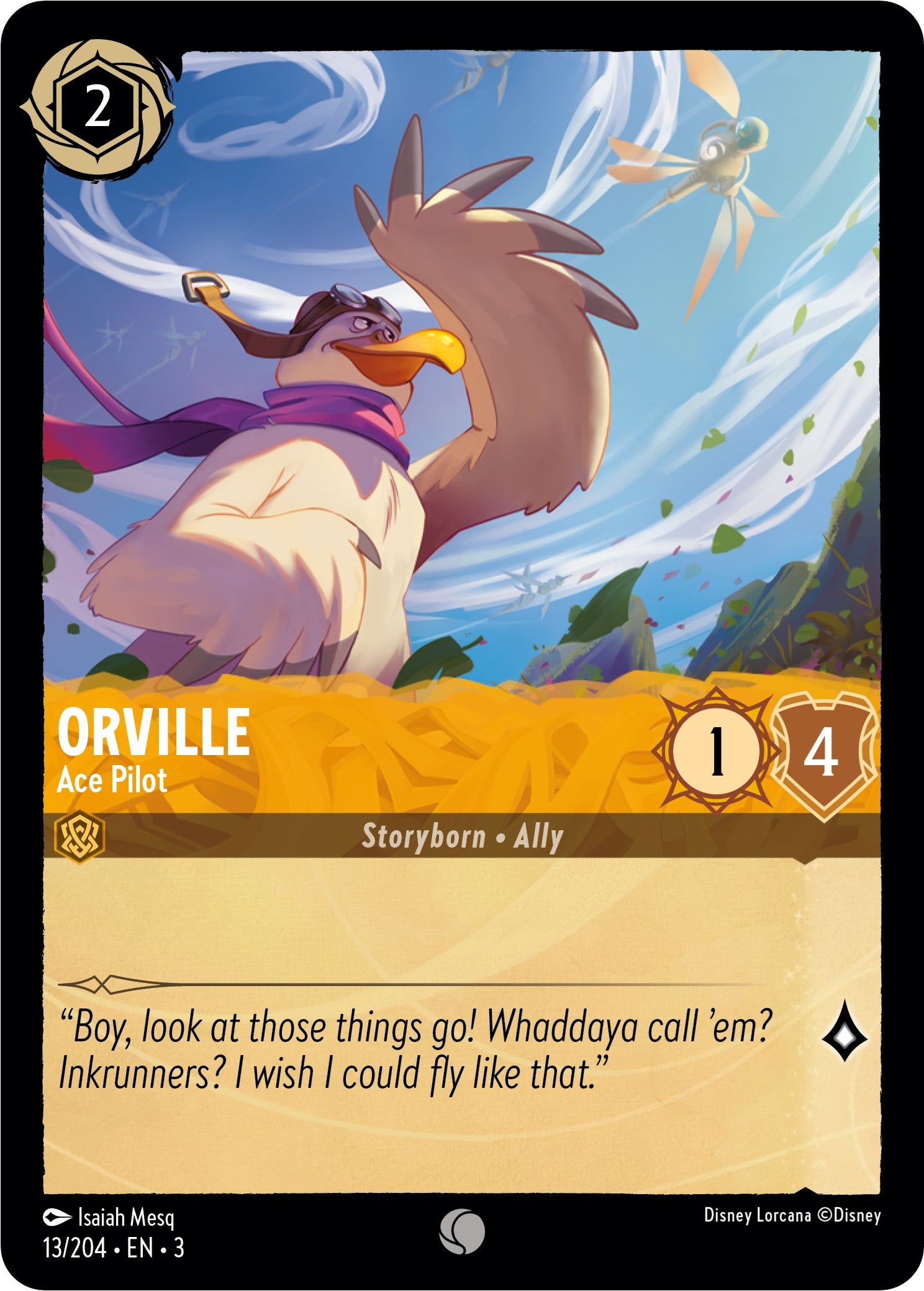 Orville - Ace Pilot (13/204) [Into the Inklands] | Boutique FDB TCG