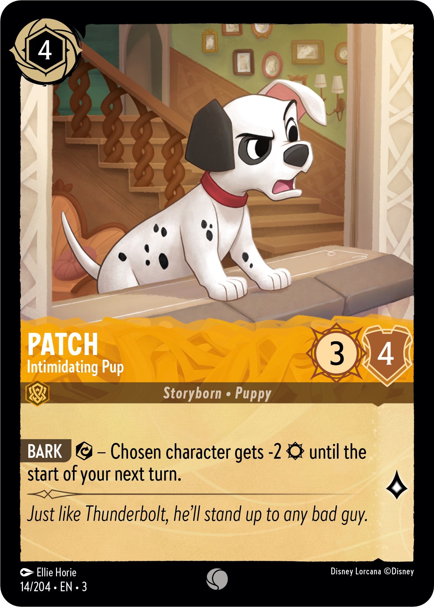 Patch - Intimidating Pup (14/204) [Into the Inklands] | Boutique FDB TCG