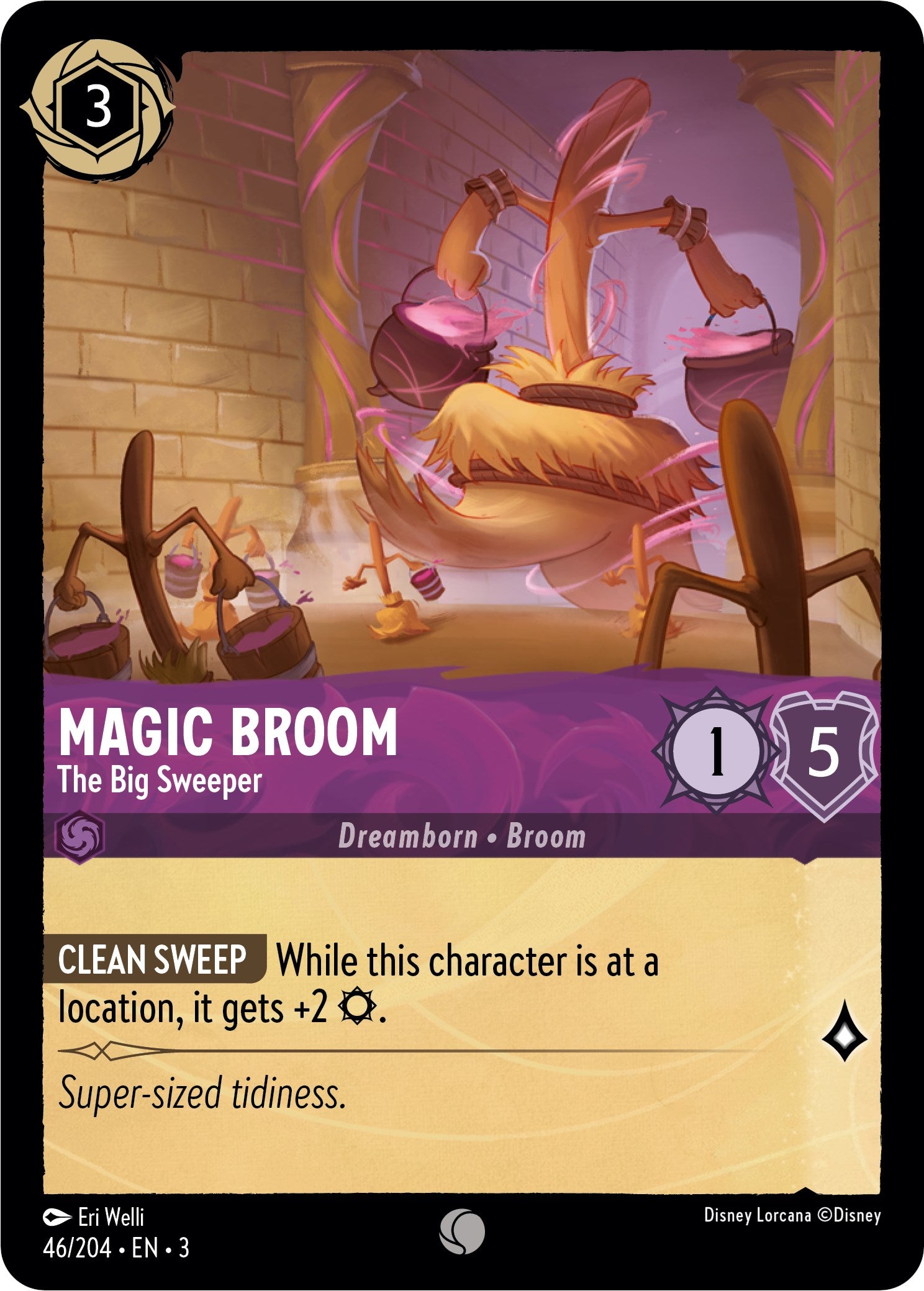 Magic Broom - The Big Sweeper (46//204) [Into the Inklands] | Boutique FDB TCG