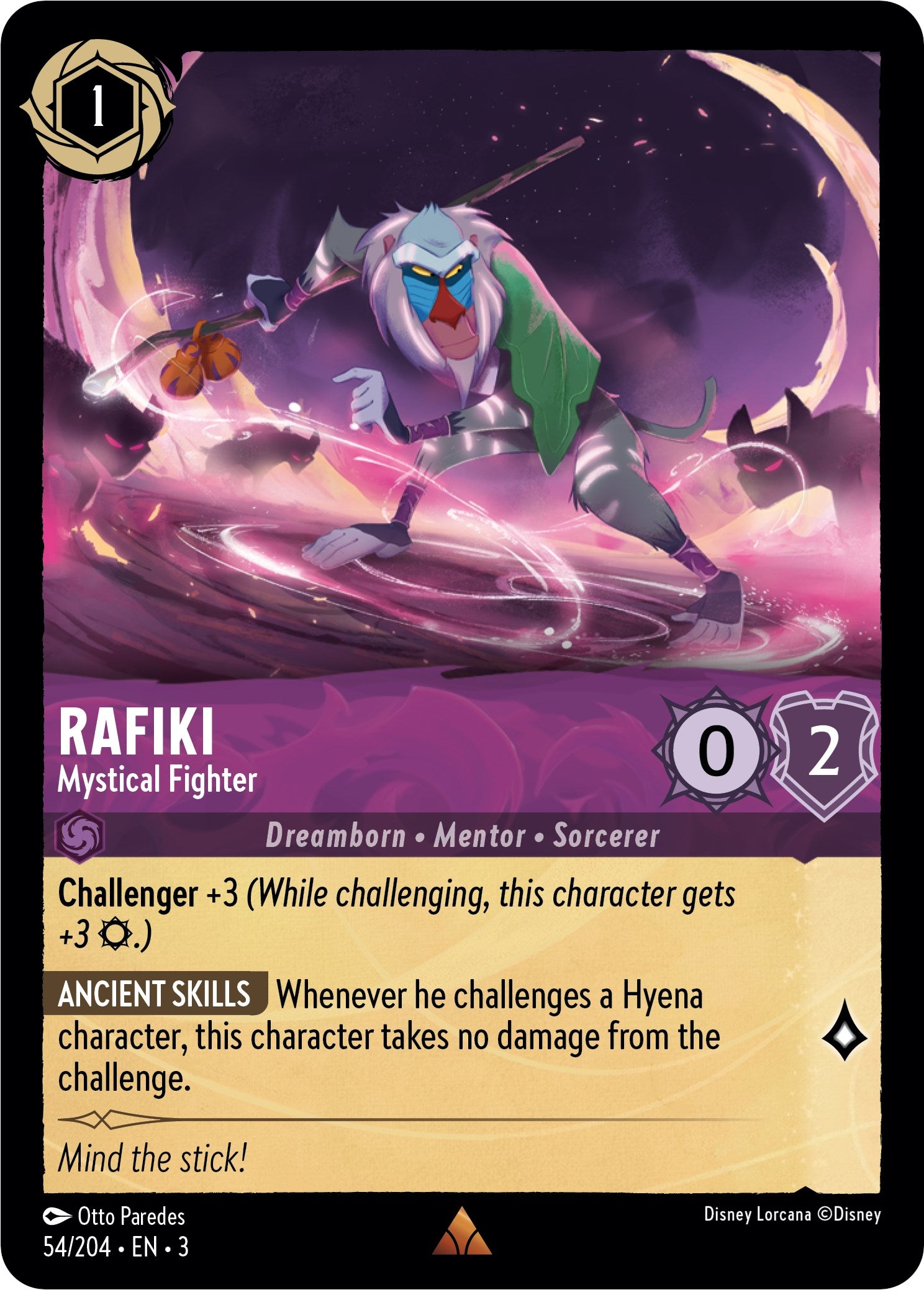 Rafiki - Mystical Fighter (54//204) [Into the Inklands] | Boutique FDB TCG
