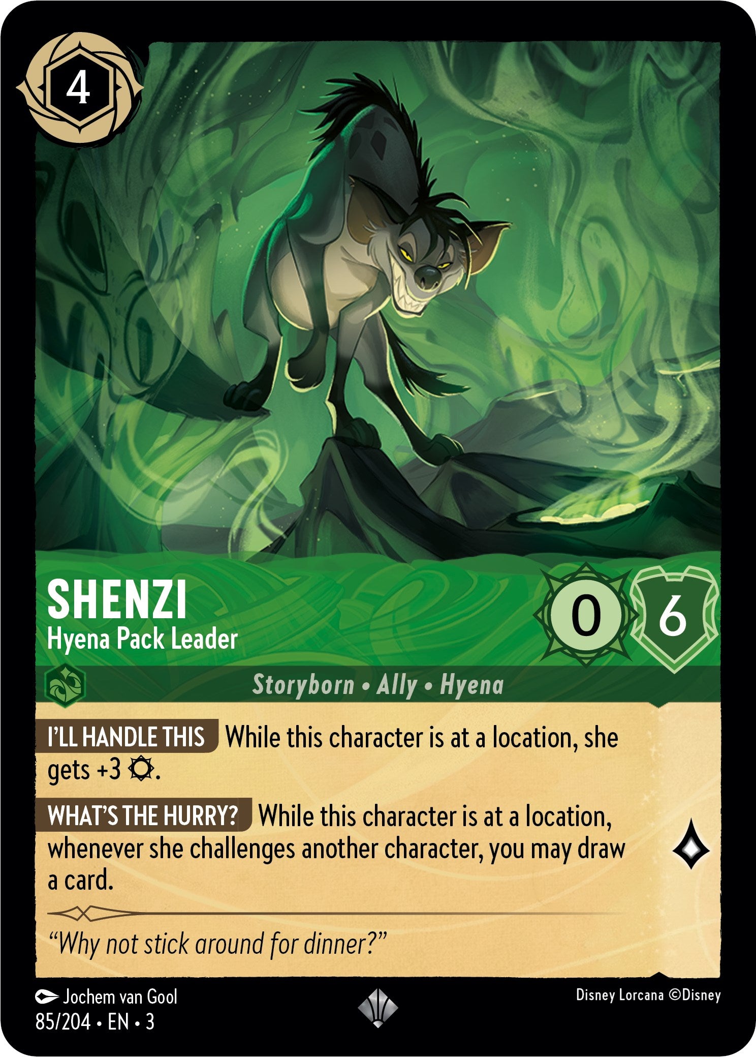 Shenzi - Hyena Pack Leader (85//204) [Into the Inklands] | Boutique FDB TCG