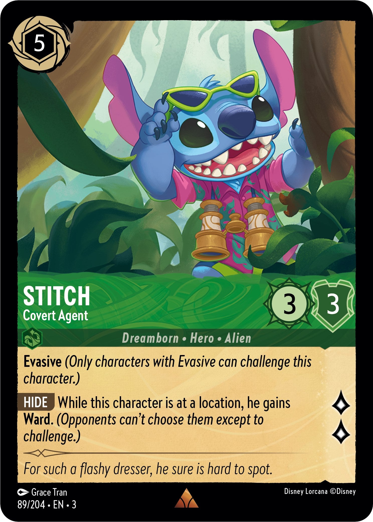 Stitch - Covert Agent (89//204) [Into the Inklands] | Boutique FDB TCG