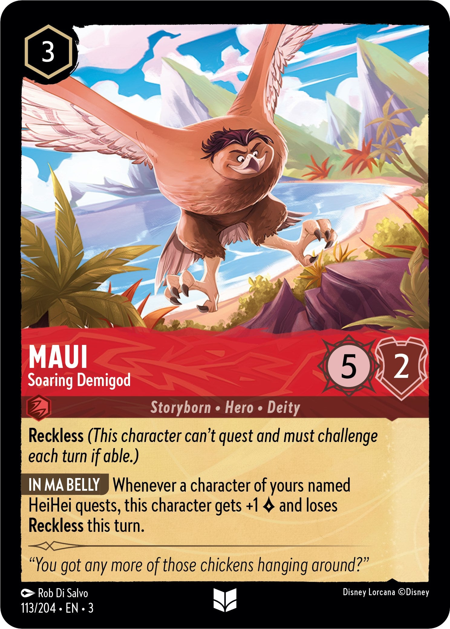 Maui - Soaring Demigod (113//204) [Into the Inklands] | Boutique FDB TCG