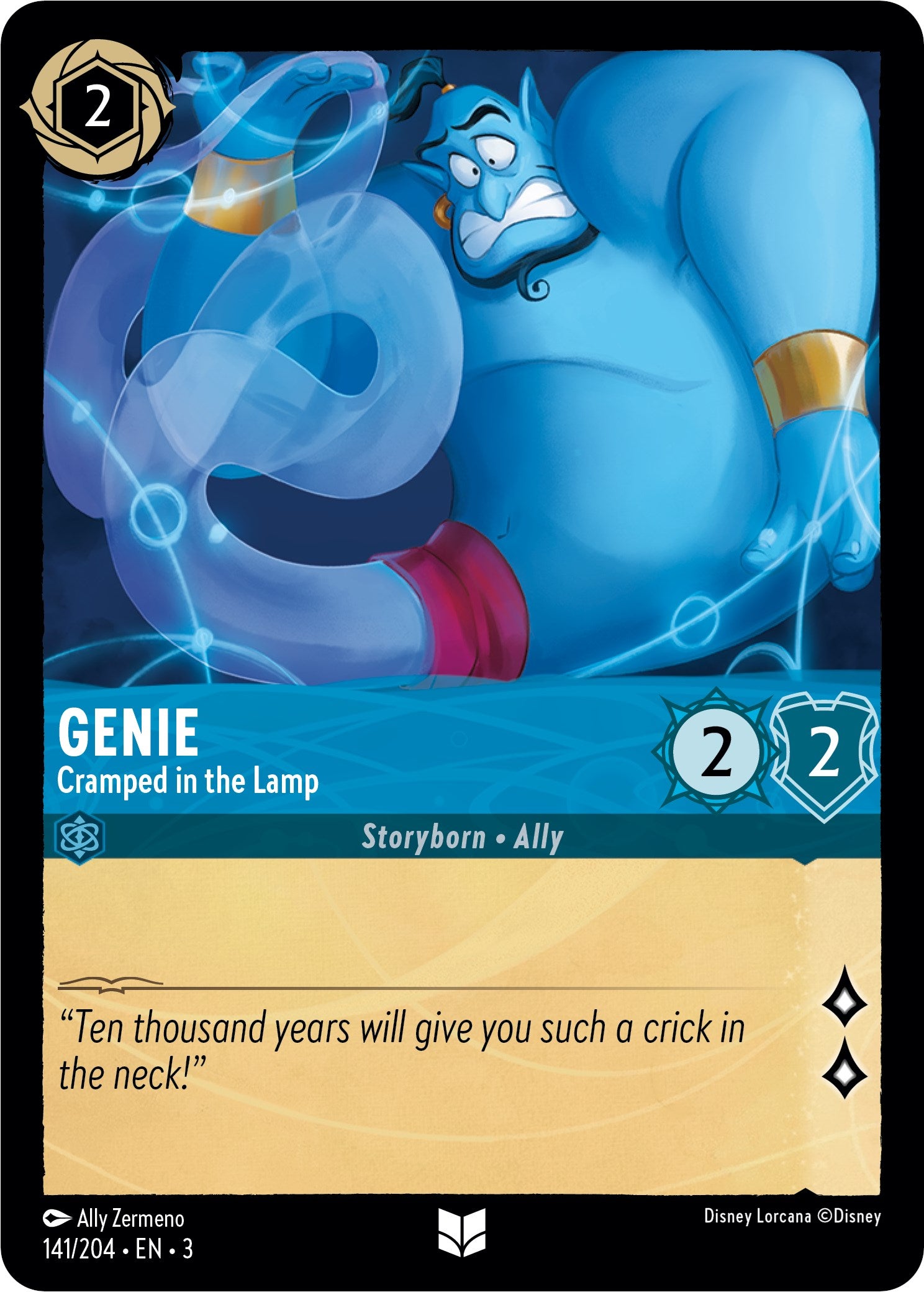 Genie - Cramped in the Lamp (141//204) [Into the Inklands] | Boutique FDB TCG