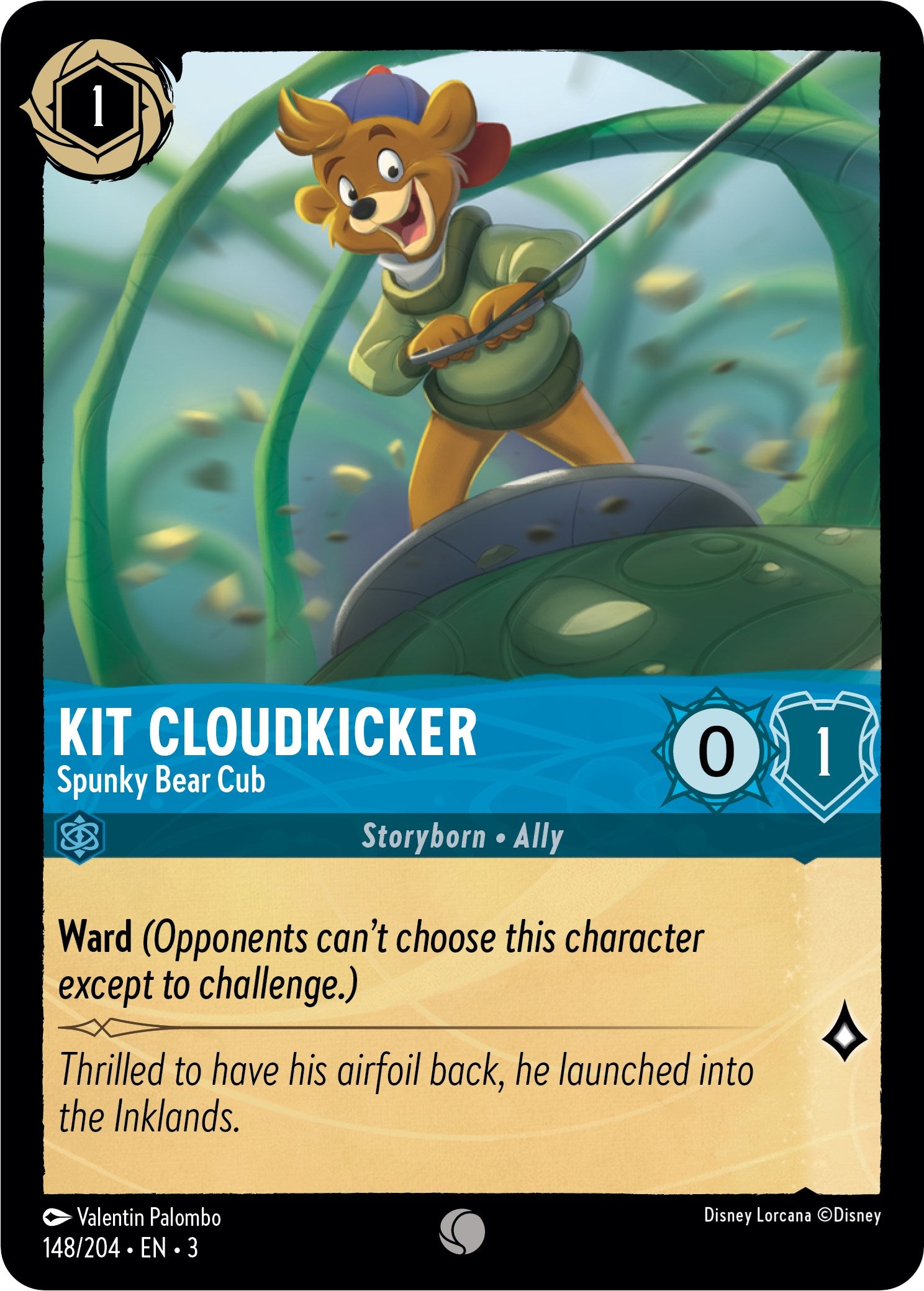 Kit Cloudkicker - Spunky Bear Cub (148/204) [Into the Inklands] | Boutique FDB TCG