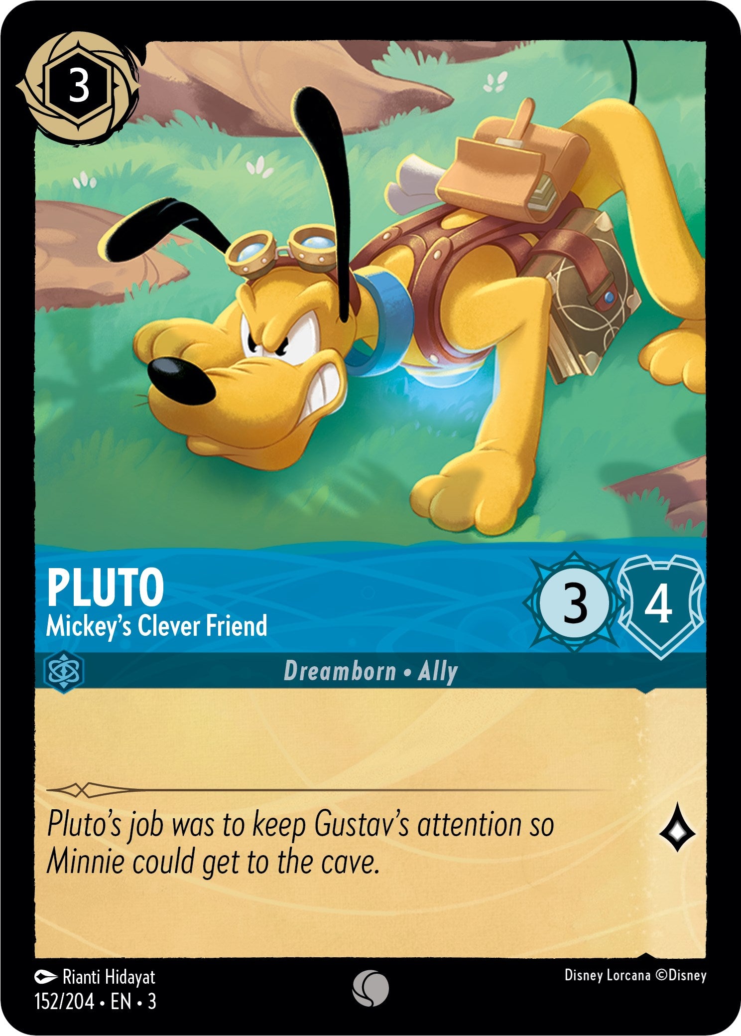 Pluto - Mickey's Clever Friend (152/204) [Into the Inklands] | Boutique FDB TCG