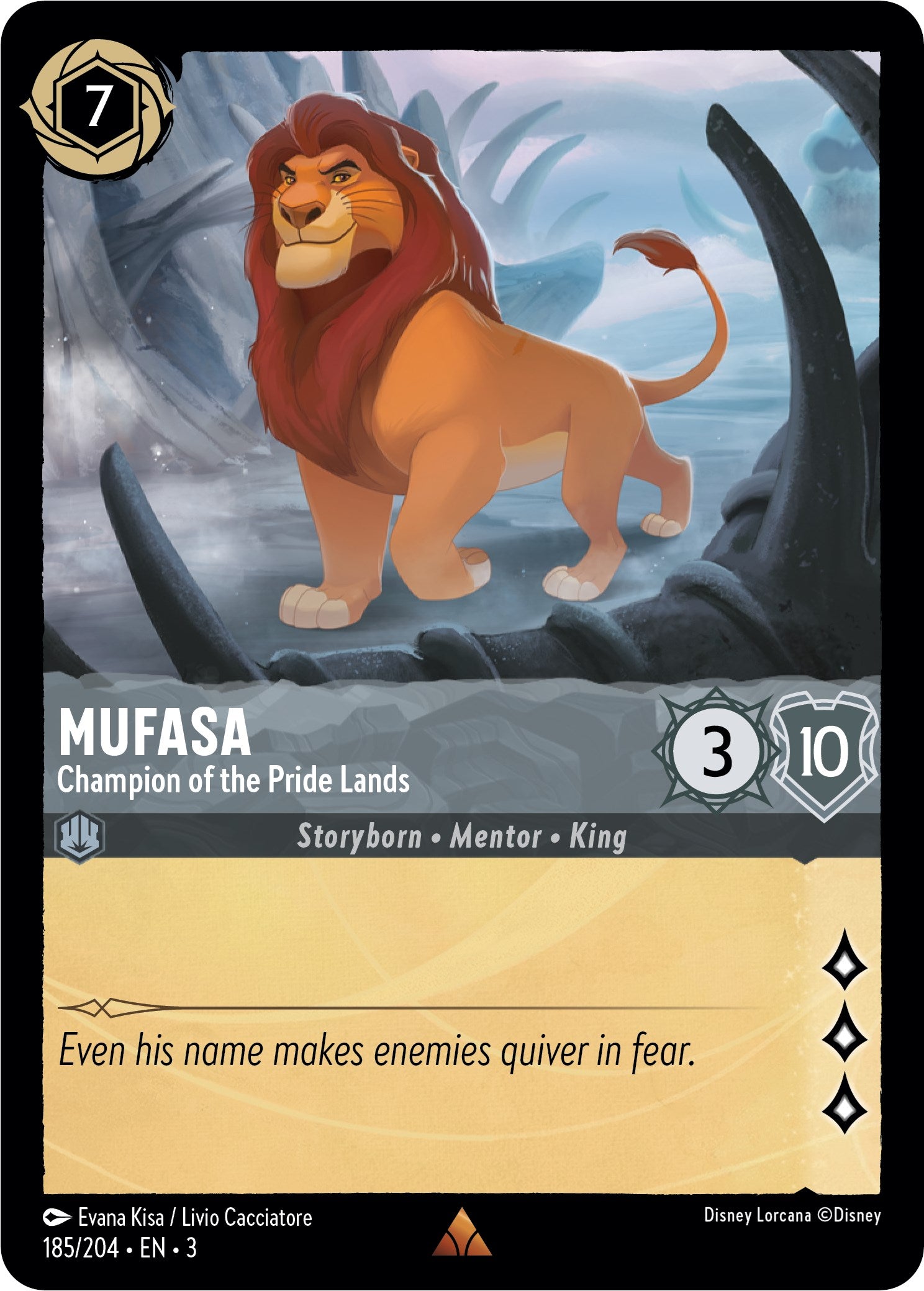 Mufasa - Champion of the Pride Lands (185/204) [Into the Inklands] | Boutique FDB TCG