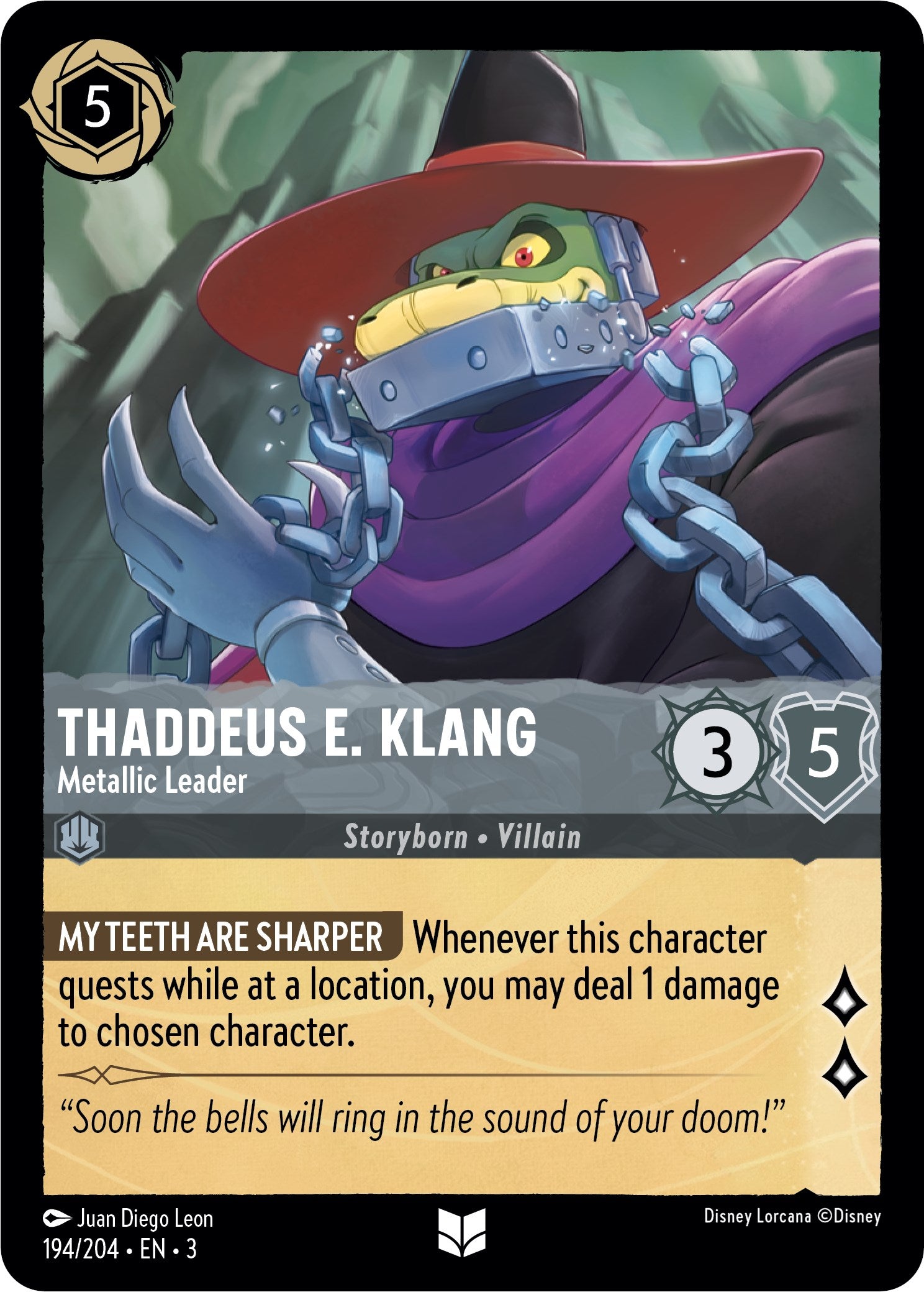 Thaddeus E. Klang - Metallic Leader (194/204) [Into the Inklands] | Boutique FDB TCG