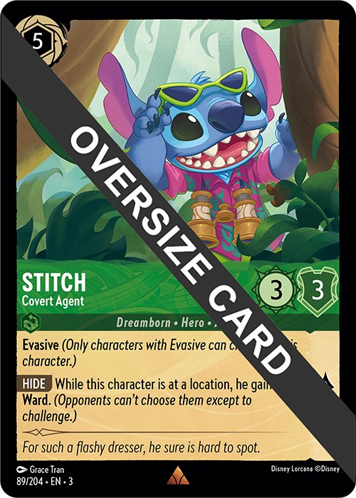 Stitch - Covert Agent (Oversized) (89//204) [Into the Inklands] | Boutique FDB TCG