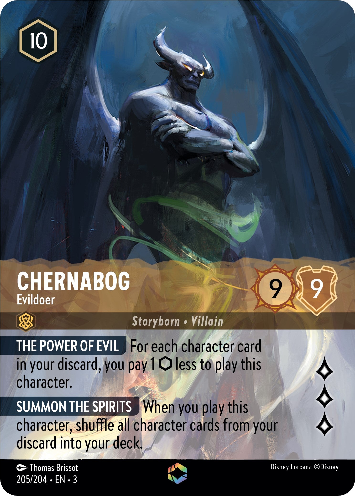 Chernabog - Evildoer (Alternate Art) (205/204) [Into the Inklands] | Boutique FDB TCG