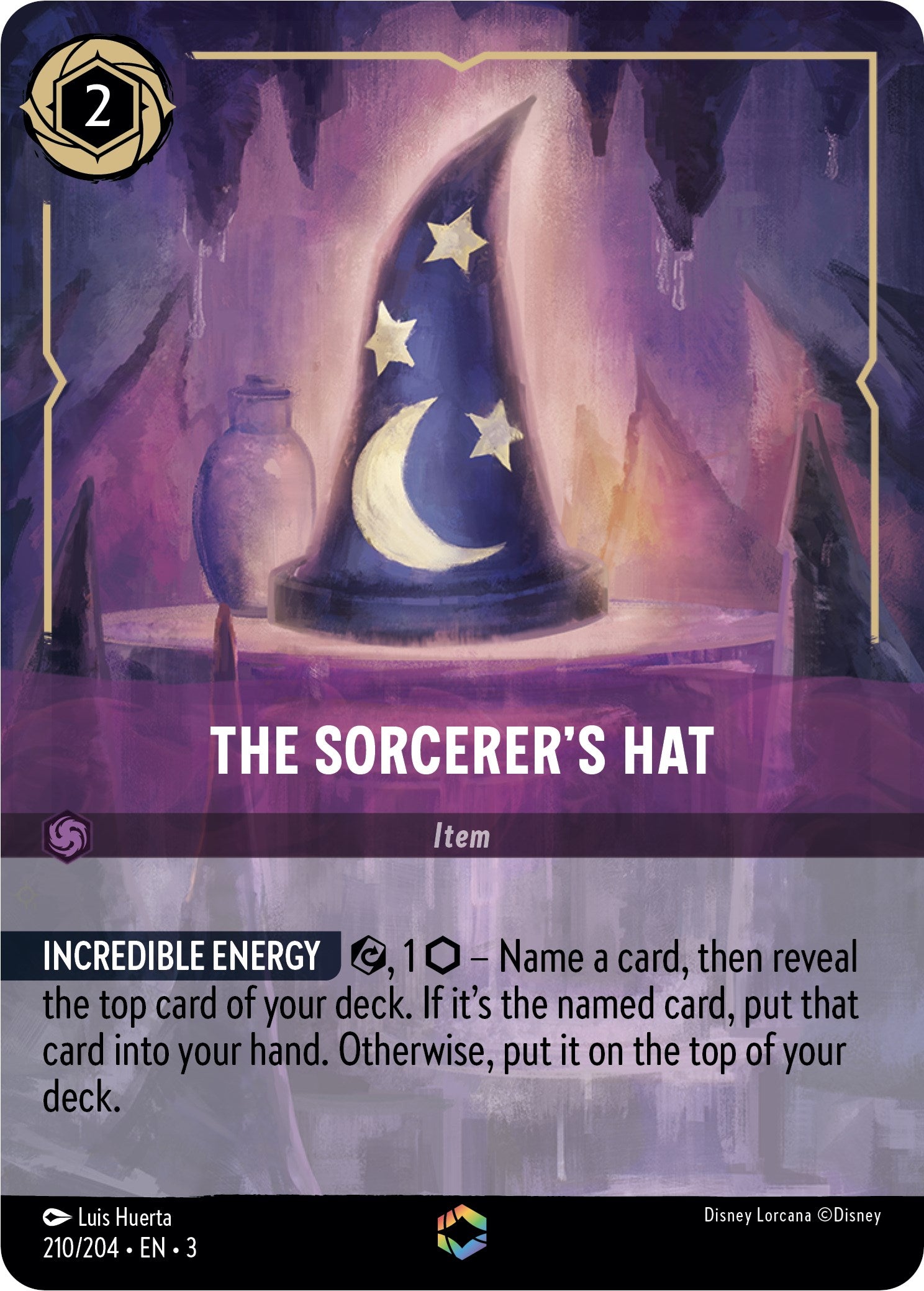 The Sorcerer's Hat (Alternate Art) (210/204) [Into the Inklands] | Boutique FDB TCG