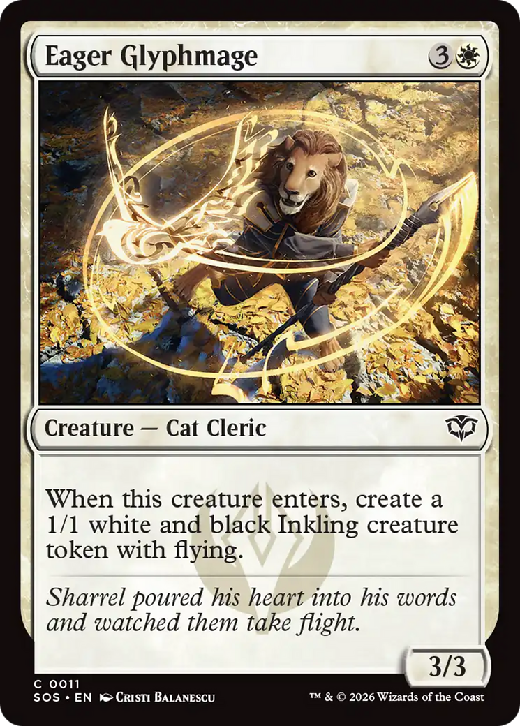 Eager Glyphmage [Secrets of Strixhaven] | Boutique FDB TCG