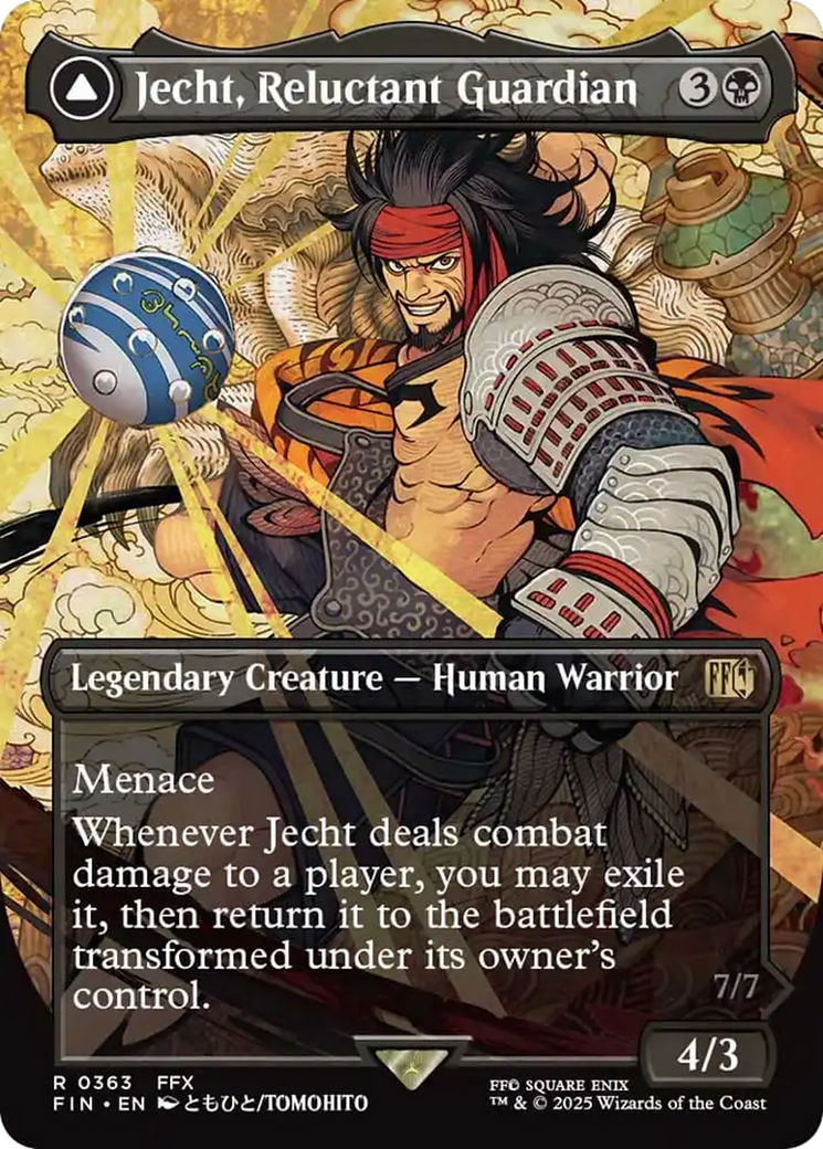 Jecht, Reluctant Guardian // Braska's Final Aeon (Borderless) [FINAL FANTASY] | Boutique FDB TCG