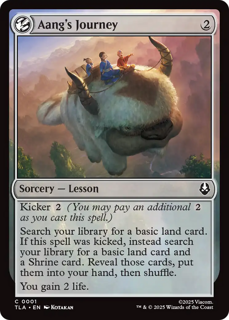 Aang's Journey [Avatar: The Last Airbender] | Boutique FDB TCG