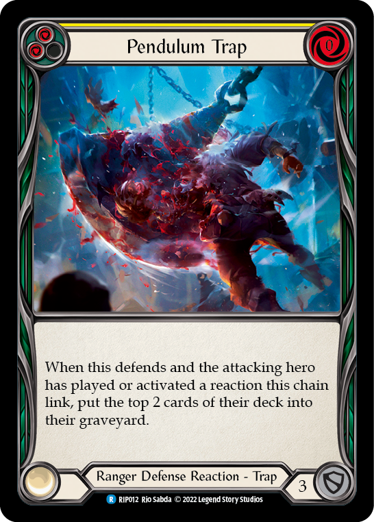 Pendulum Trap (Yellow) [RIP012] (Outsiders Riptide Blitz Deck) | Boutique FDB TCG