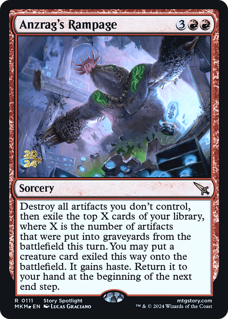 Anzrag's Rampage [Murders at Karlov Manor Prerelease Promos] | Boutique FDB TCG