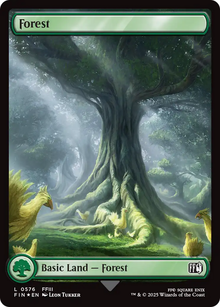 Forest (0576) (Surge Foil) [FINAL FANTASY] | Boutique FDB TCG