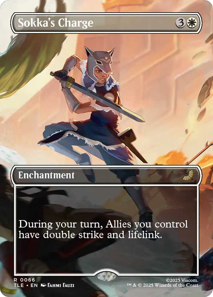 Sokka's Charge (Borderless) [Avatar: The Last Airbender: Eternal-Legal] | Boutique FDB TCG