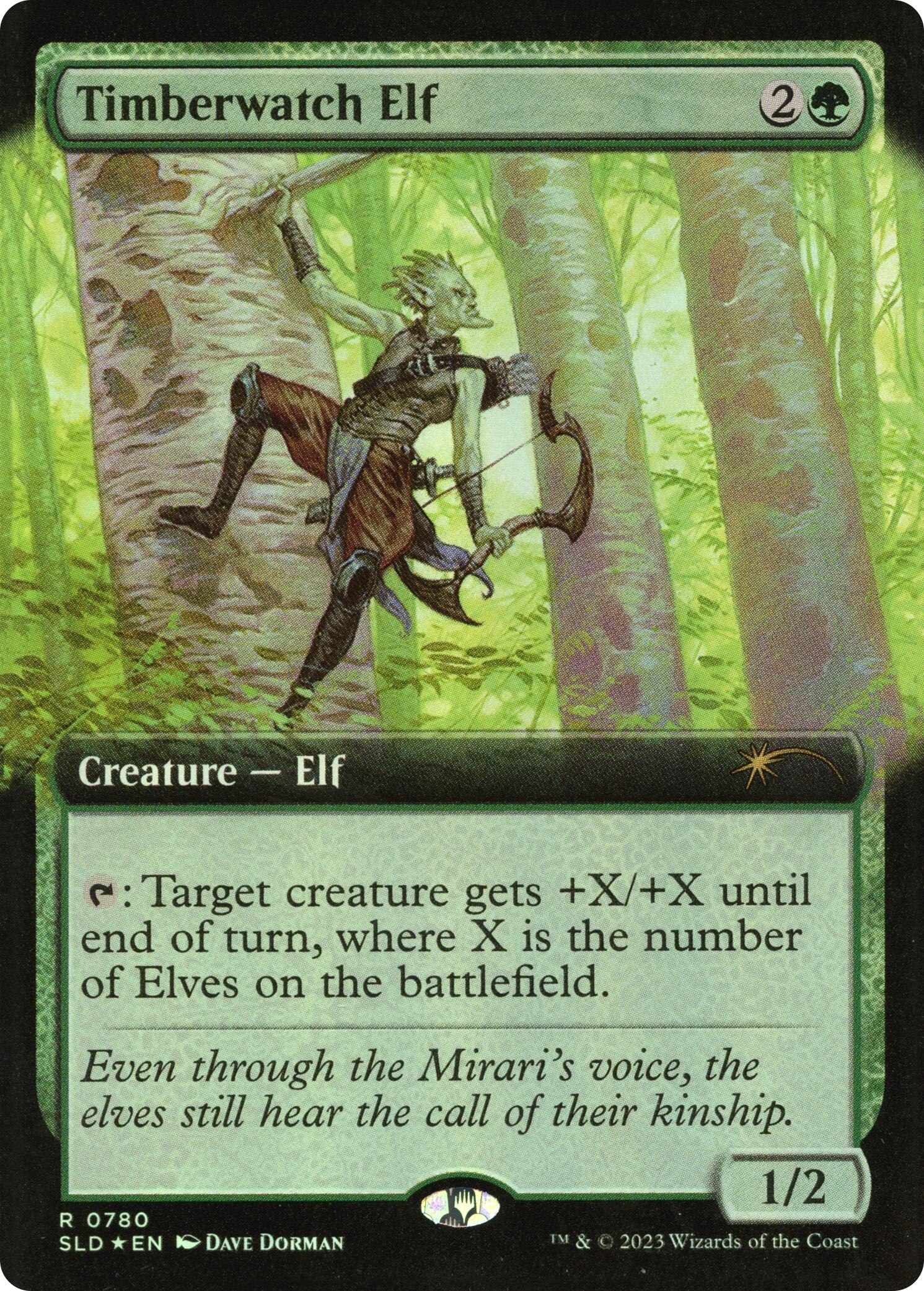 Timberwatch Elf (Extended Art) [Secret Lair Drop Series] | Boutique FDB TCG