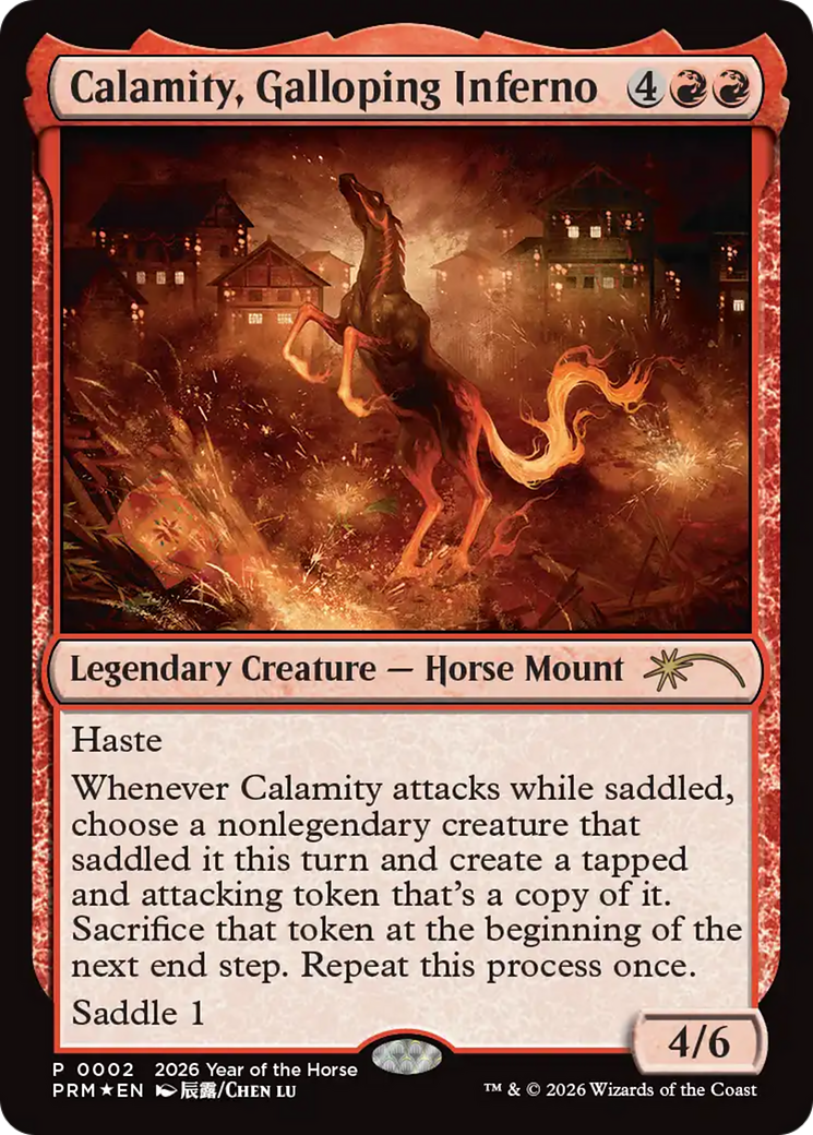 Calamity, Galloping Inferno (Year of the Horse 2026) [Standard Showdown Promos] | Boutique FDB TCG