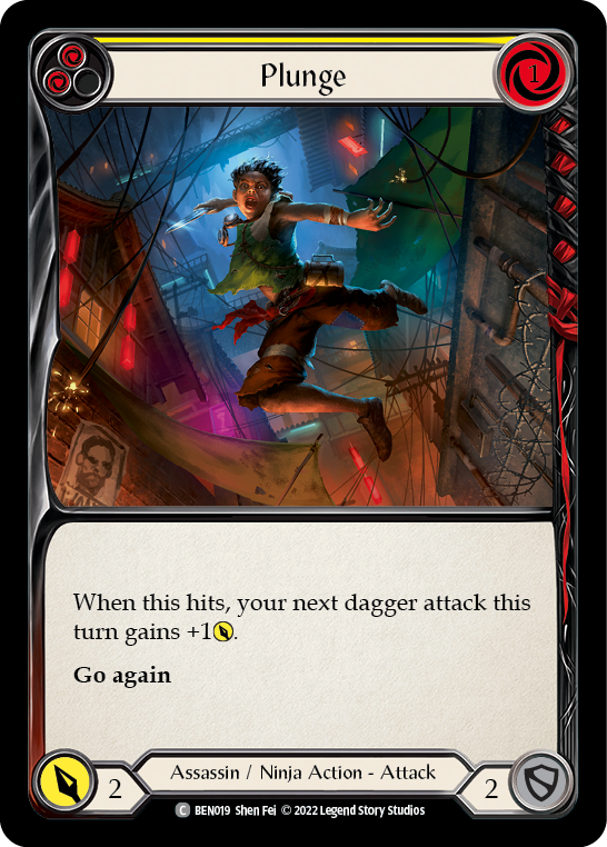 Plunge (Yellow) [BEN019] (Outsiders Benji Blitz Deck) | Boutique FDB TCG