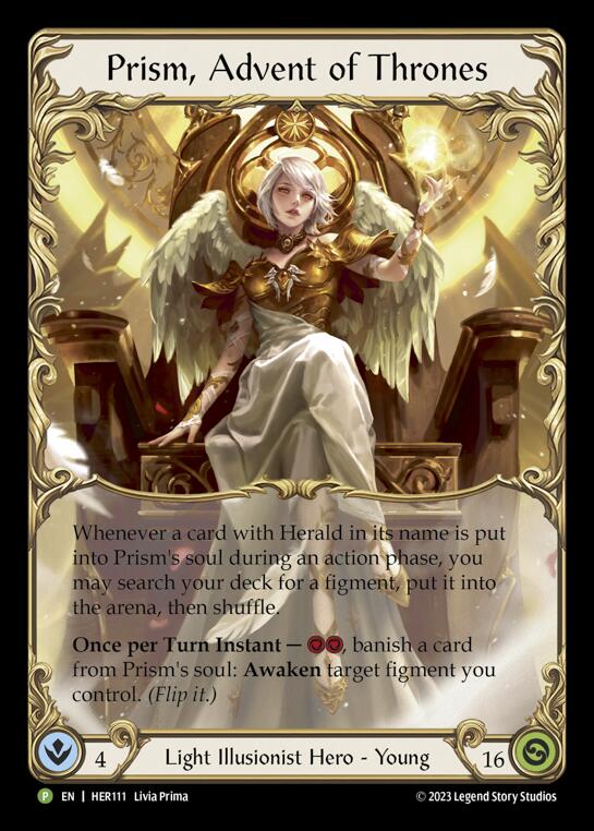 Prism, Advent of Thrones [HER111] (Promo)  Rainbow Foil | Boutique FDB TCG