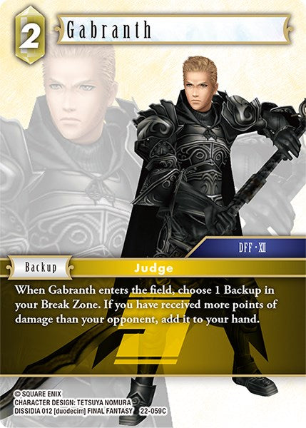 Gabranth [Hidden Hope] | Boutique FDB TCG