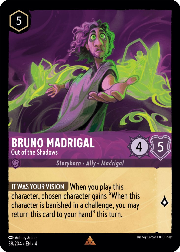 Bruno Madrigal - Out of the Shadows (38/204) [Ursula's Return] | Boutique FDB TCG