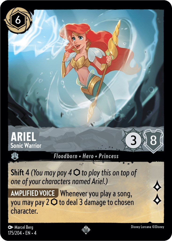 Ariel - Sonic Warrior (175/204) [Ursula's Return] | Boutique FDB TCG