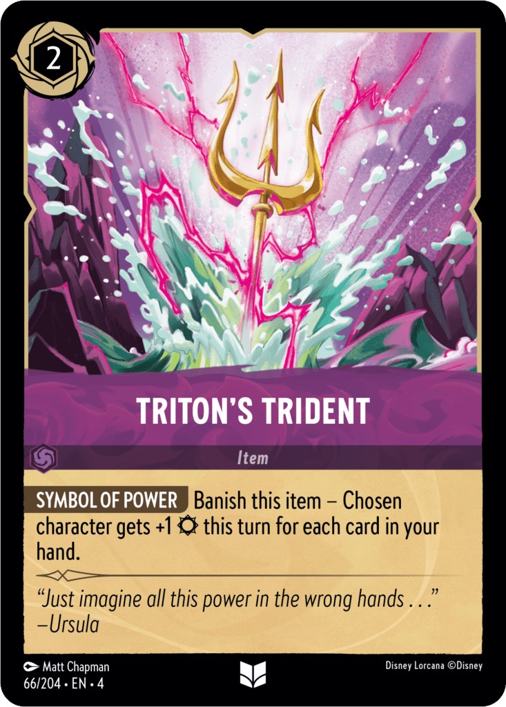 Triton's Trident (66/204) [Ursula's Return] | Boutique FDB TCG