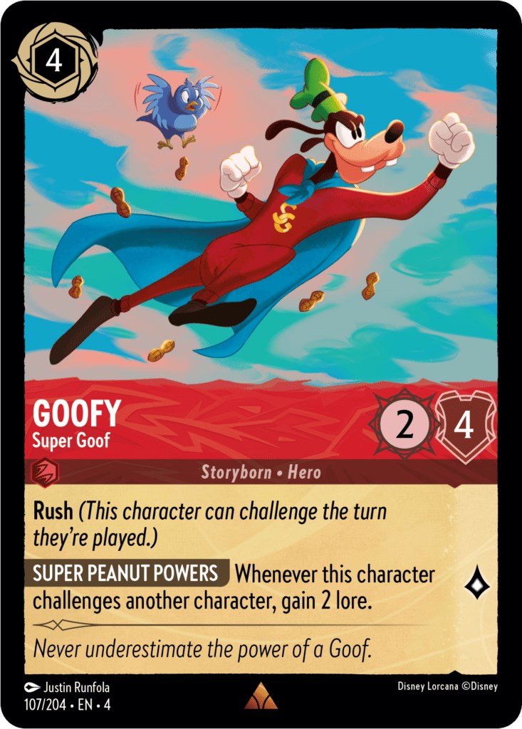Goofy - Super Goof (107/204) [Ursula's Return] | Boutique FDB TCG