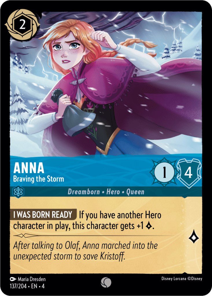 Anna - Braving the Storm (137/204) [Ursula's Return] | Boutique FDB TCG